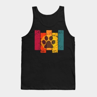 Colourful dog paw Tank Top